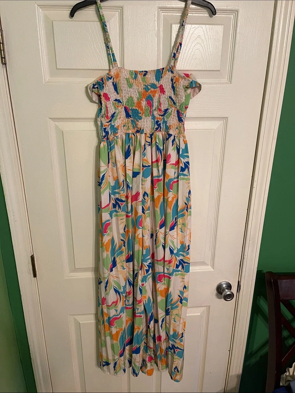Wide-Leg Floral-Print Jumpsuit in Multi - Picture 2 of 7